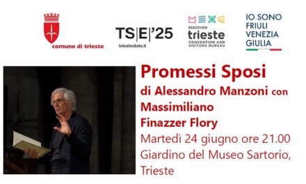 OMAGGIO ad ALESSANDRO MANZONI e ai PROMESSI SPOSI, martedì 24 giugno nel Giardino del Sartorio a Trieste