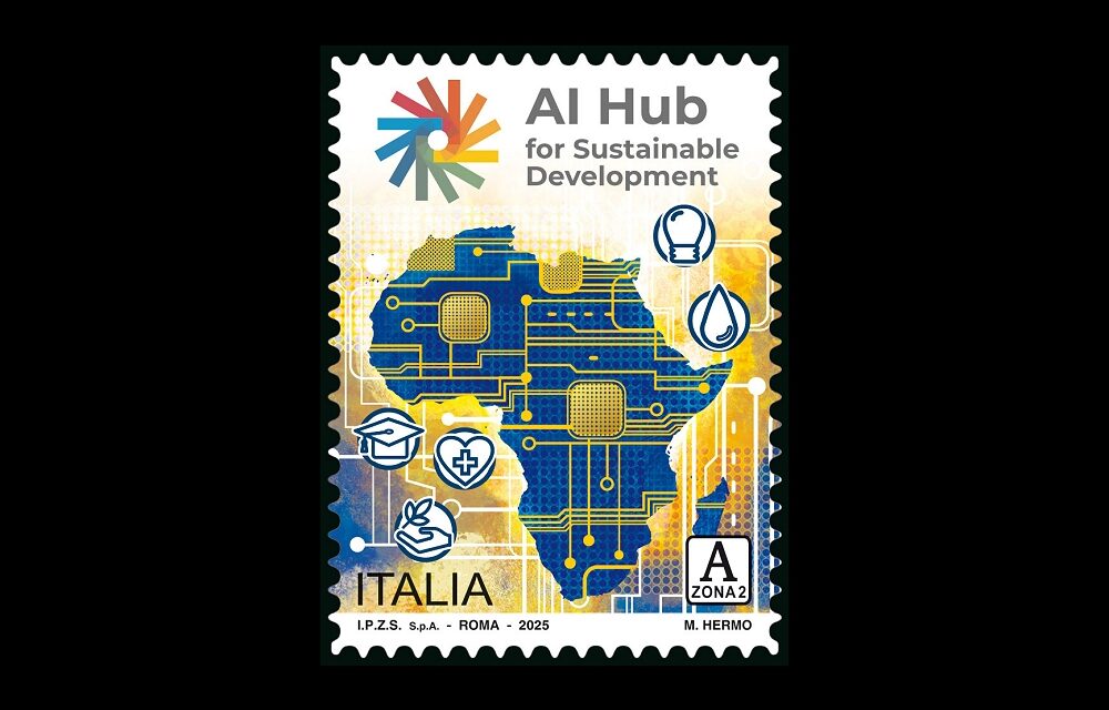 POSTE ITALIANE: emesso francobollo “Centro per l’intelligenza artificiale in Africa”