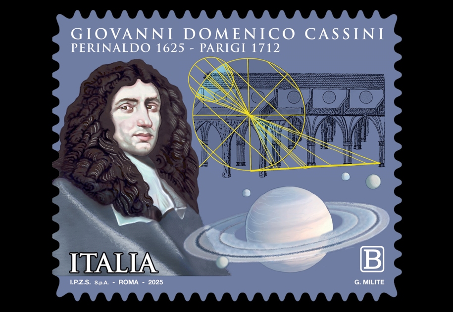 POSTE ITALIANE: emesso francobollo per Domenico Cassini, astronomo, matematico, geografo, ingegnere