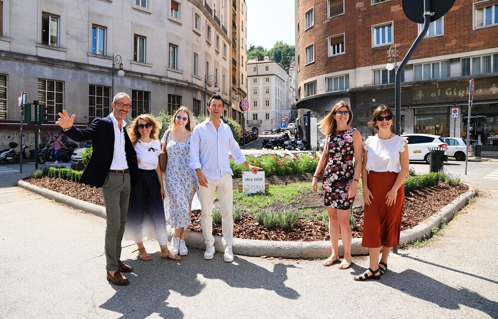 COMUNE DI TRIESTE-PERLA IMMOBILIARE: RINNOVATA L’AREA VERDE IN LARGO RIBORGO GRAZIE ALLA COLLABORAZIONE PUBBLICO-PRIVATO