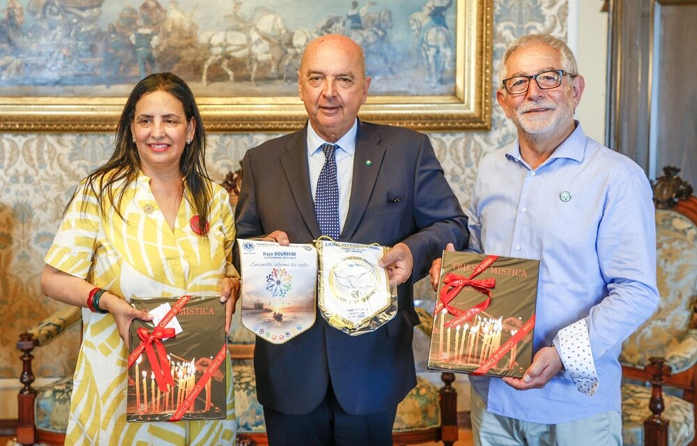 UNA DELEGAZIONE UFFICIALE DEL DISTRETTO LIONS DEL MAROCCO È STATA RICEVUTA IN MUNICIPIO DAL SINDACO ROBERTO DIPIAZZA