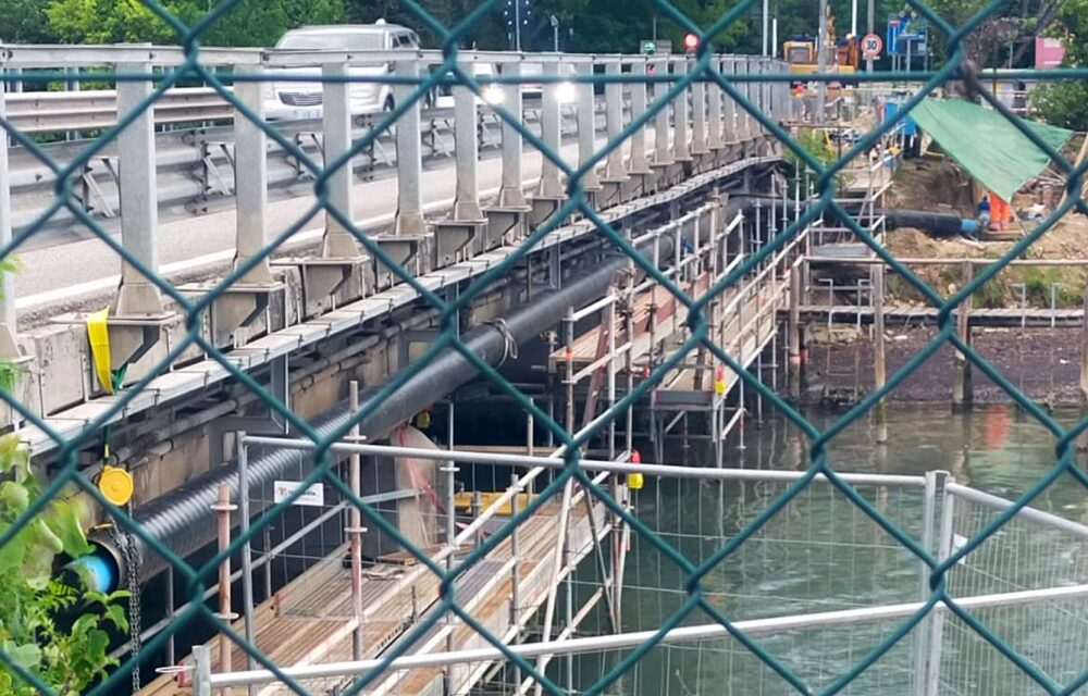 Muggia: nuova fase dei lavori per la posa della condotta idrica