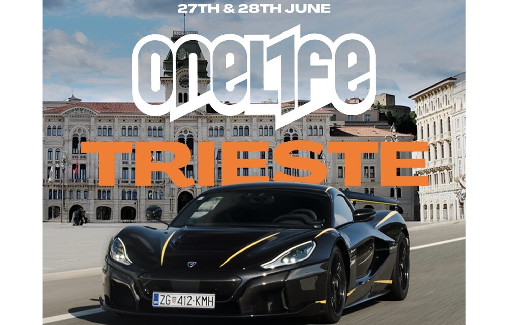Tappa finale del Tour Internazionale delle Supercar OneLife 2025 venerdì 27 a Trieste in Piazza Ponterosso