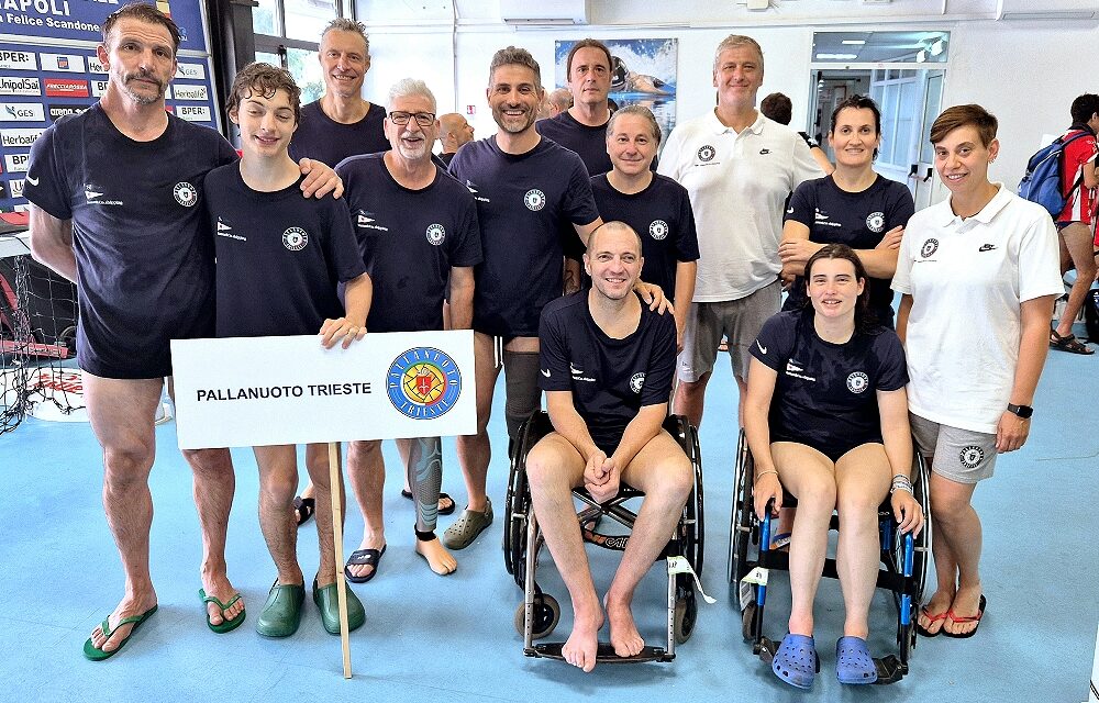 PALLANUOTO PARALIMPICA – FINAL-FOUR DELLA SERIE A SILVER DI NAPOLI: TRIESTE BATTE IL GRANDA CUNEO E GIOCHERÀ PER LO SCUDETTO