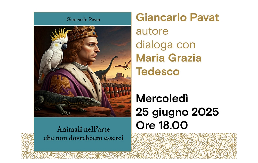 Giancarlo Pavat presenta all’Antico Caffè San Marco il suo libro “ANIMALI NELL’ARTE CHE NON DOVREBBERO ESSERCI”