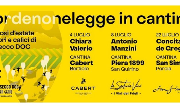 PORDENONELEGGE IN CANTINA, DAL 4 LUGLIO L’EDIZIONE 2025 CON CHIARA VALERIO, ANTONIO MANZINI E CONCITA DE GREGORIO, NELLE CANTINE FVG