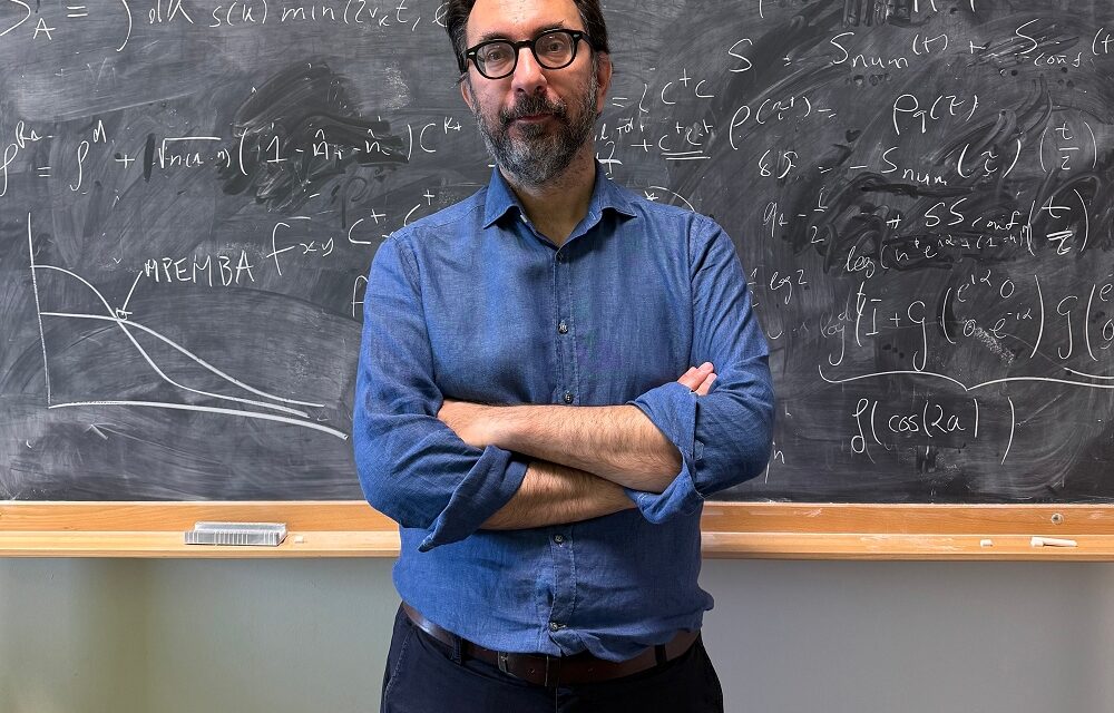 Terzo ERC per il fisico Pasquale Calabrese della SISSA: 2.4 milioni di euro per studiare l’entanglement quantistico