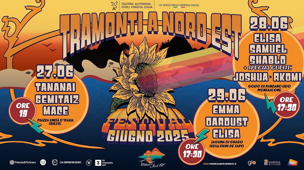 “Tramonti a Nord Est”, Fedriga: tre giorni di musica di Elisa in Friuli Venezia Giulia spettacolo unico