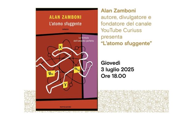 Alan Zamboni autore, divulgatore e fondatore del canale YouTube Curiuss presenta all’Antico Caffè San Marco “L’atomo sfuggente”