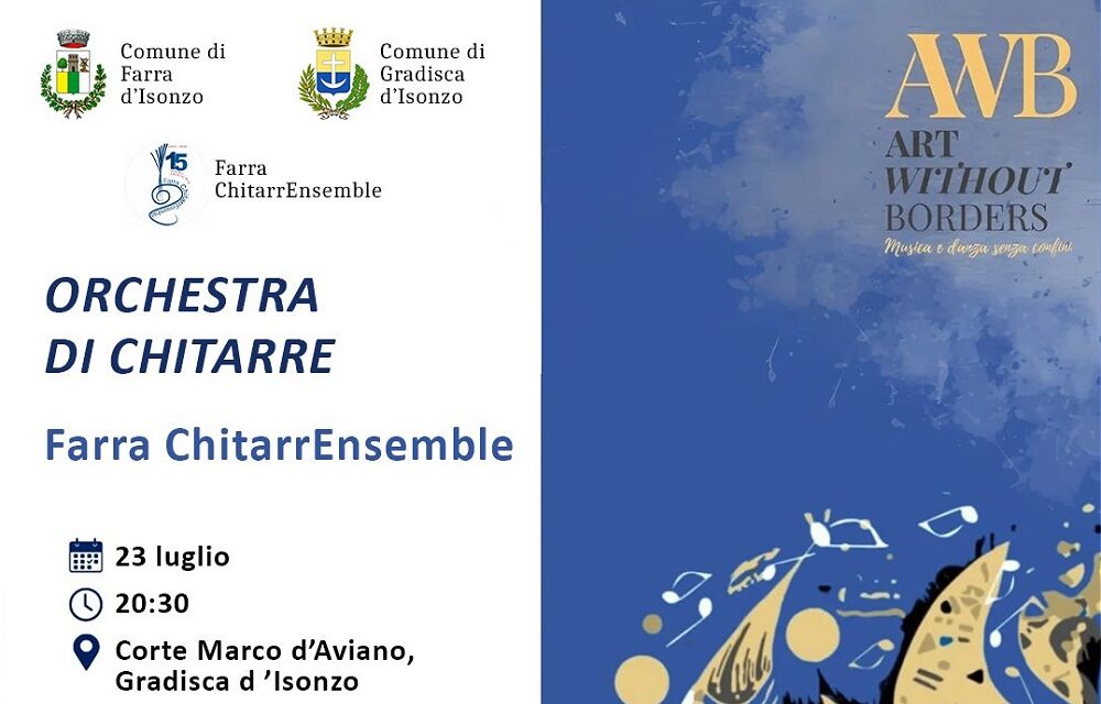 Il Farra ChitarrEnsemble in concerto con “Corde d’Estate. Ciak, si suona”: il 23 luglio nella storica corte Marco d’Aviano a Gradisca d’Isonzo un viaggio in musica tra i grandi classici del cinema