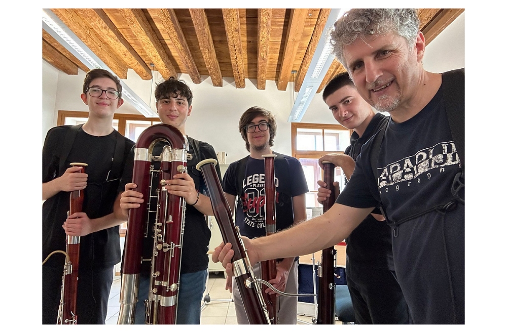 AL PARCO DI SAN VALENTINO DI PORDENONE ARRIVA L’ENSEMBLE DI FAGOTTI DEL CONSERVATORIO DI UDINE: “BASSI PROFONDI, ANIME LEGGERE”