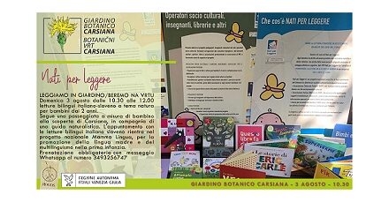Nati per leggere al Giardino botanico Carsiana