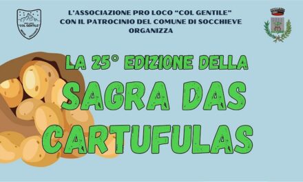 ARRIVA LA 25ª SAGRA DAS CARTUFULAS, 9 E 10 AGOSTO A PRIUSO DI SOCCHIEVE