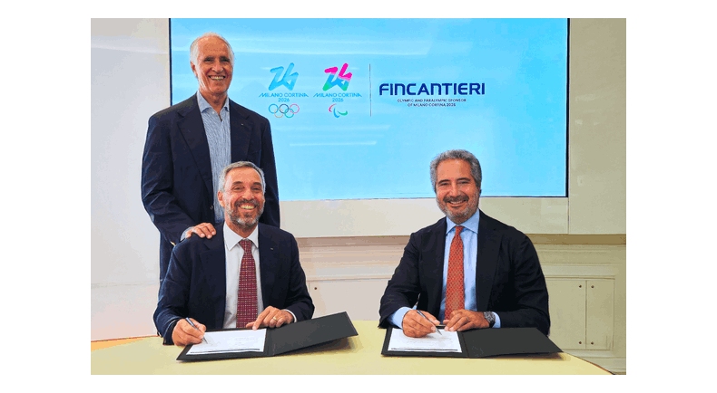 FINCANTIERI È SPONSOR DEI GIOCHI OLIMPICI E PARALIMPICI INVERNALI DI MILANO CORTINA 2026
