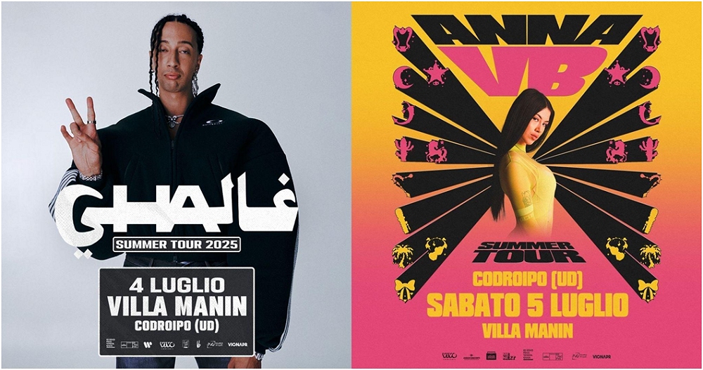 GHALI E ANNA LE DUE SUPERSTAR DELLA SCENA CONTEMPORANEA PRONTE AD ACCENDERE IL WEEKEND DI VILLA MANIN