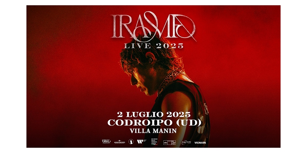 IRAMA mercoledì 2 luglio a Villa Manin per la prima del tour estivo