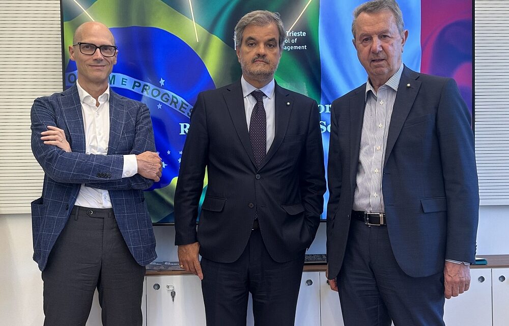 L’AMBASCIATORE DEL BRASILE IN ITALIA VISITA MIB TRIESTE: UN PONTE PER LA PACE, LO SVILUPPO E LE RADICI COMUNI