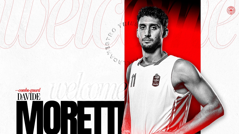 PRIMO COLPO PER LA PALLACANESTRO TRIESTE: ARRIVA DAVIDE MORETTI