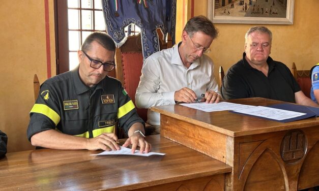 Muggia: firmato il protocollo con Vigili del Fuoco e Protezione Civile