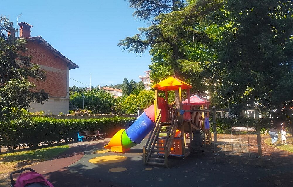Muggia: nuovi giochi al giardino Amelia Postogna