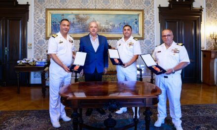 IL SINDACO ROBERTO DIPIAZZA HA RICEVUTO IN MUNICIPIO I COMANDANTI DELLE NAVI MILITARI TUNISINE ARRIVATE A TRIESTE