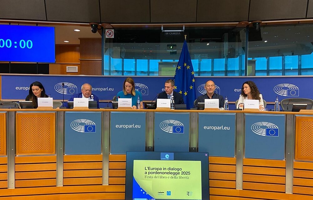 PORDENONELEGGE AL PARLAMENTO EUROPEO: presentato oggi con la Presidente METSOLA il progetto dei Dialoghi europei