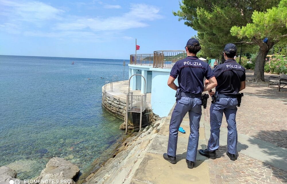 Potenziati i servizi di vigilanza estiva della Polizia di Stato a Barcola e lungo il litorale triestino