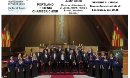 A PORDENONE IL PORTLAND PHOENIX CHAMBER CHOIR, UN GRANDE CONCERTO INTERNAZIONALE PER CHIUDERE IL CARTELLONE ESTIVO DEL 34° FESTIVAL INTERNAZIONALE DI MUSICA SACRA
