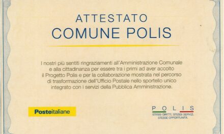 POSTE ITALIANE: CONSEGNATA A 20 SINDACI DELL’EX PROVINCIA DI PORDENONE UNA PERGAMENA COME RINGRAZIAMENTO DI PARTECIPAZIONE AL PROGETTO POLIS