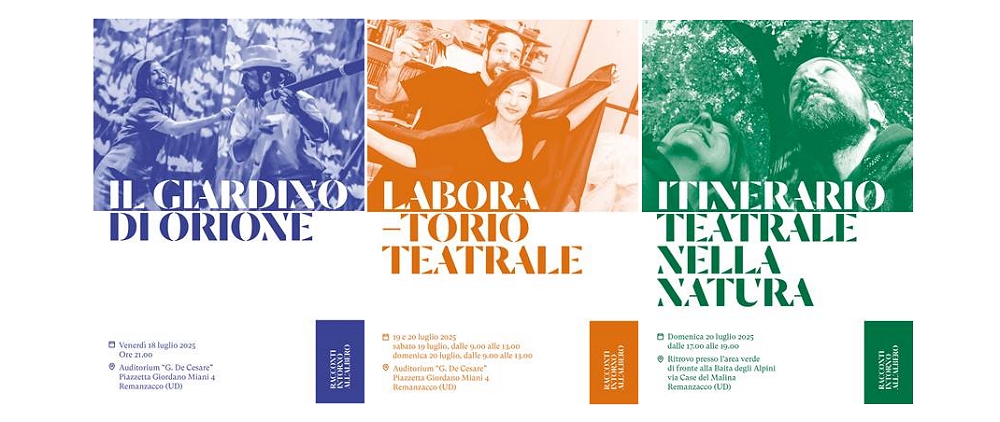 “Racconti intorno all’albero”: a Remanzacco tre giorni di teatro, natura e memoria collettiva con la compagnia argentina Camino Teatro di Buenos Aires