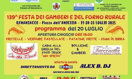 Remanzacco, torna la festa dei gamberi