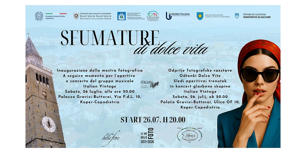Arte, fotografia e stile: a Capodistria va in scena “La Dolce Vita” italiana