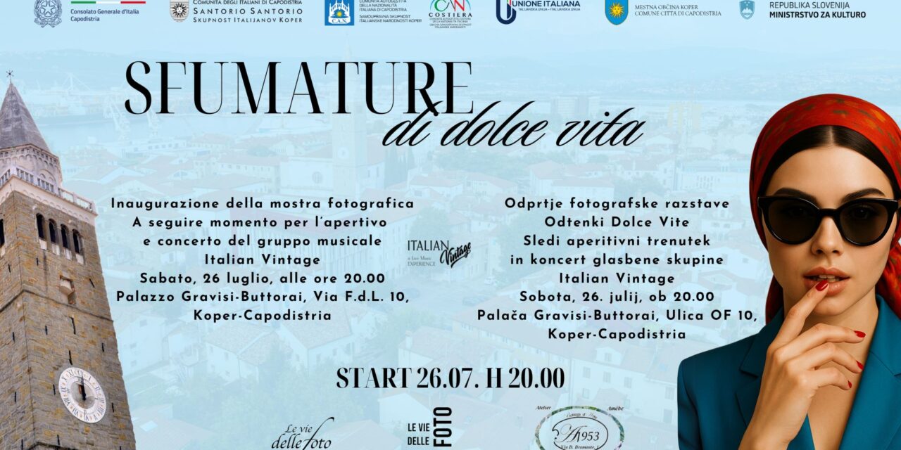 Arte, fotografia e stile: a Capodistria va in scena “La Dolce Vita” italiana