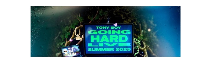 TONY BOY: torna live domenica 27 luglio sul palco di Pordenone per il suo “GOING HARD LIVE SUMMER 2025”