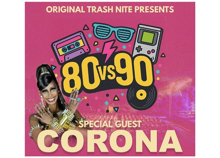 TRASH NITE giovedì 24 luglio al Castello di San Giusto con special guest CORONA e le intramontabili hit degli ann ’80