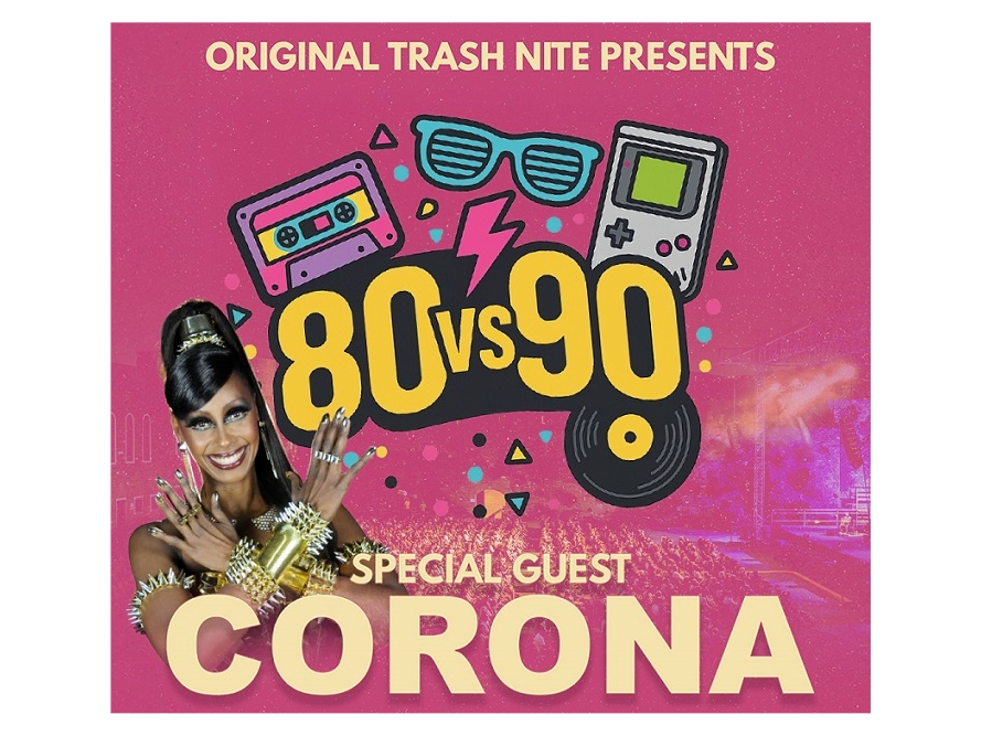 TRASH NITE giovedì 24 luglio al Castello di San Giusto con special guest CORONA e le intramontabili hit degli ann ’80