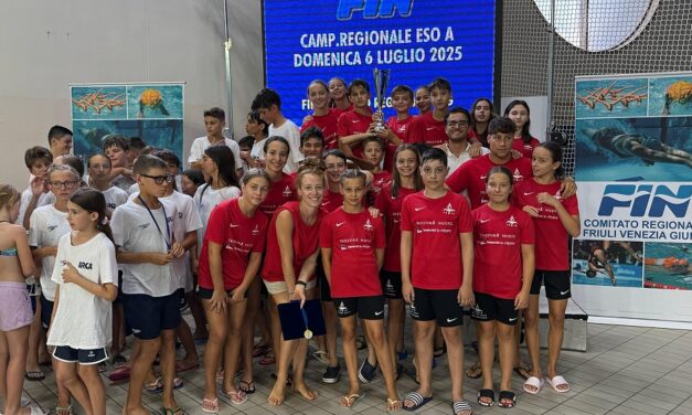 NUOTO: AI CAMPIONATI REGIONALE ESORDIENTI A LA TRIESTINA NUOTO FA LA VOCE GROSSA VINCENDO ANCHE IL TITOLO FVG A SQUADRE