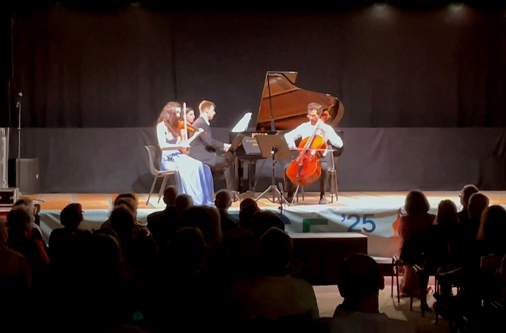 MUSICA CON VISTA HA FATTO UNA SECONDA TAPPA A TRIESTE: Lunedì 14 luglio, nel Parco del Civico Museo Sartorio di Trieste, si è esibito il Trio Kobalt