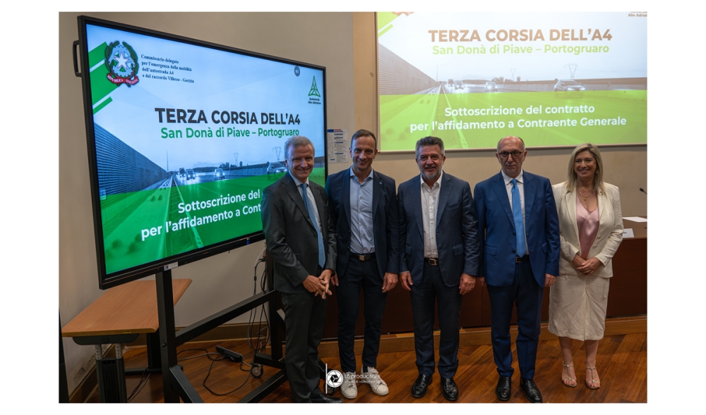 La Terza corsia A4 (Venezia – Trieste) sarà completata: aggiudicati i 25 chilometri tra San Donà di Piave e Portogruaro