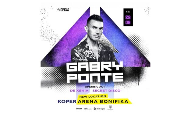 GABRY PONTE venerdì 29 agosto live a Capodistria per la più grande festa dance dell’estate