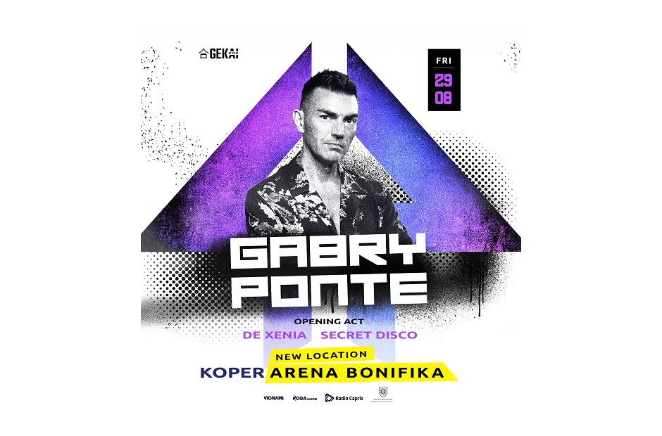 GABRY PONTE venerdì 29 agosto live a Capodistria per la più grande festa dance dell’estate
