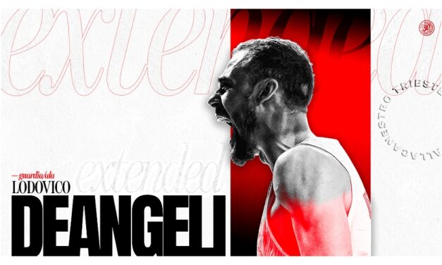 IL CAPITANO LODOVICO DEANGELI GUIDERÀ LA PALLACANESTRO TRIESTE ANCHE IN EUROPA