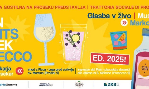 GIN VIN & SPIRITS Prosek Prosecco: la 2ª edizione sabato 23 agosto 2025 dalle 18:00 alle 24:00