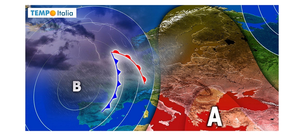 TEMPO ITALIA: brusco cambiamento meteo, stop al caldo estremo, in arrivo temporali diffusi