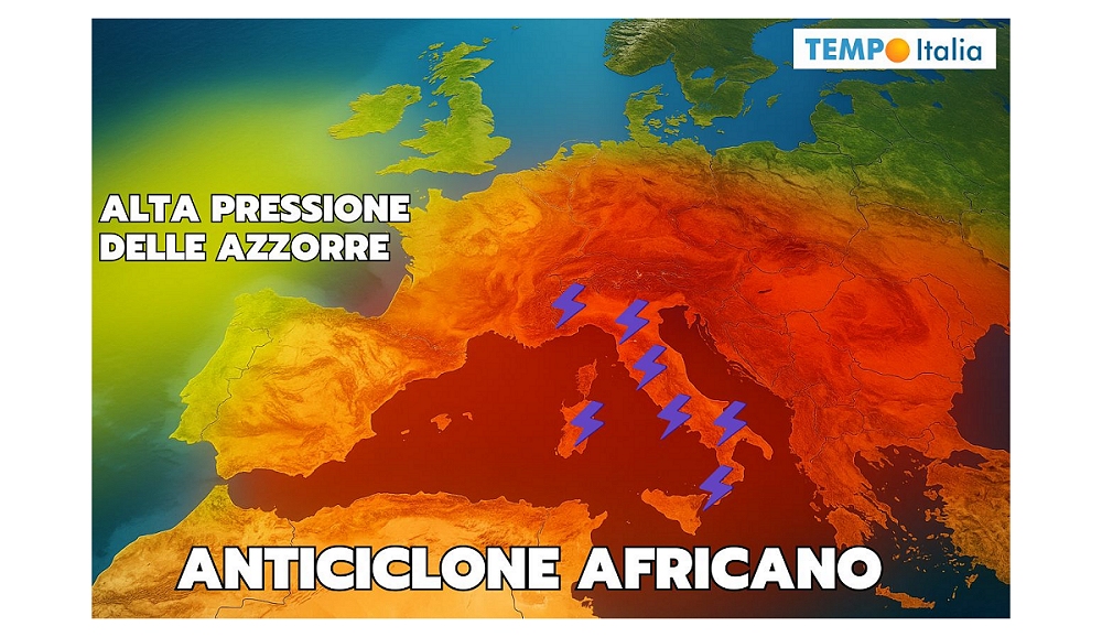TEMPO ITALIA: l’Alta Pressione africana inizia a cedere, arrivano i temporali e il refrigerio