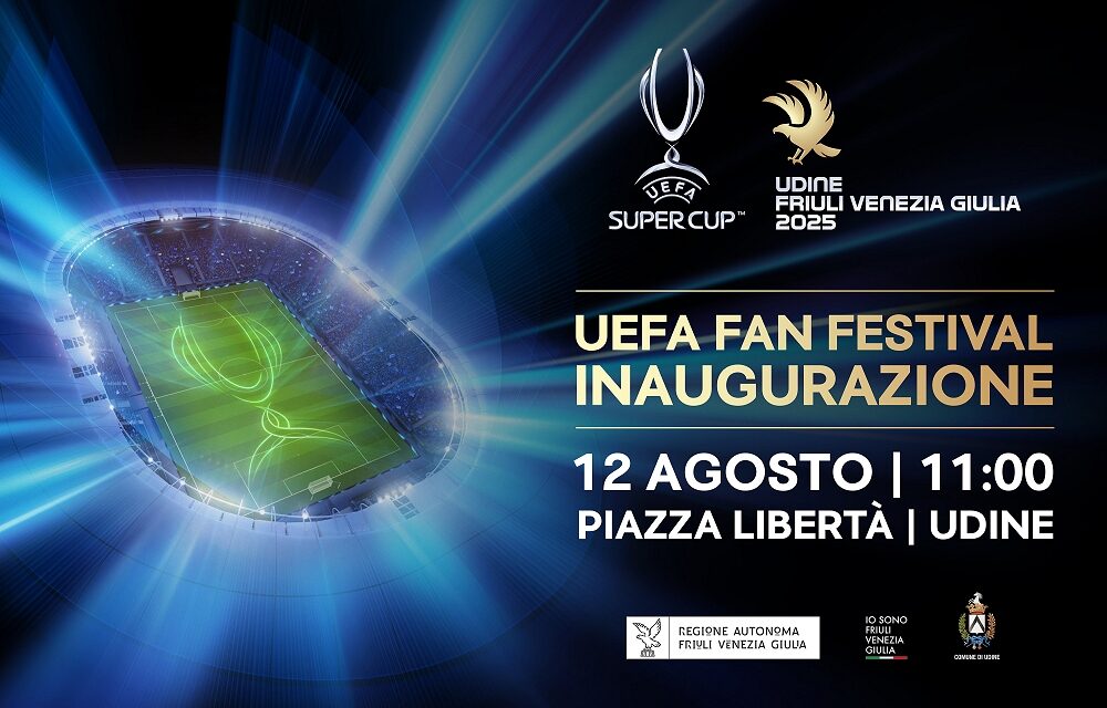 UEFA Fan Festival, le tre coppe arrivano a Udine