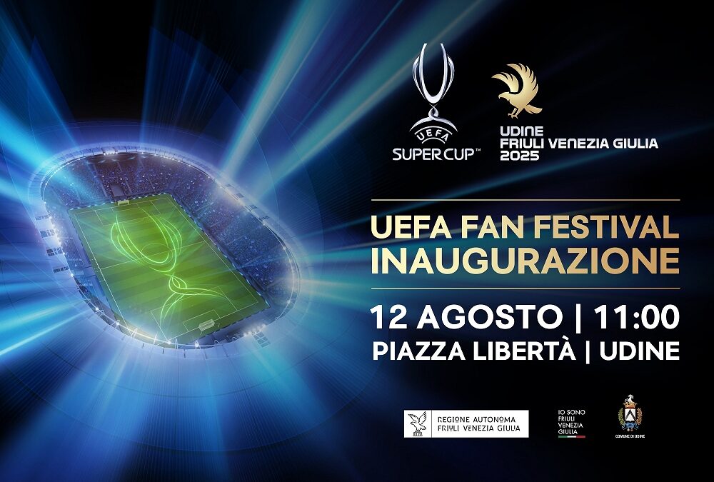 UEFA Fan Festival, le tre coppe arrivano a Udine