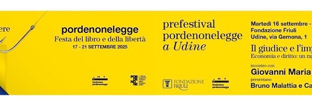 PORDENONELEGGE: A UDINE L’ANTEPRIMA CON IL GIURISTA GIOVANNI MARIA FLICK