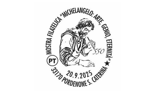 POSTE ITALIANE: DISPONIBILE A PORDENONE L’ANNULLO FILATELICO PER LA MOSTRA FILATELICA SU MICHELANGELO