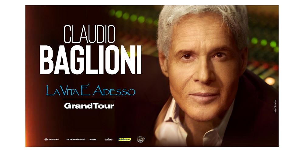 CLAUDIO BAGLIONI: PASSERA’ PER VILLA MANIN IL “GRANDTOUR LA VITA È ADESSO”